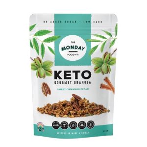 THE MONDAY FOOD CO Keto Gourmet Granola Sweet Cinnamon Pecan 300g *E
