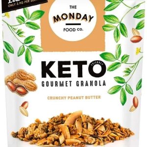 THE MONDAY FOOD CO Keto Gourmet Granola Crunchy Peanut Butter 300g
