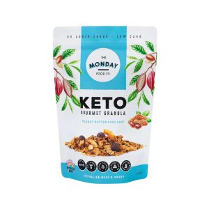 THE MONDAY FOOD CO Keto Gourmet Granola Peanut Butter Chocolate Chip 300g