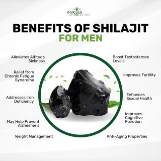 👉🔥 KEY BENEFITS FOR MEN:

💪Boost Testosterone: During a recent study, a group of  men aged 45-55 were given pure shilajit resin 2x per day and in just 3 months, saw their natural testosterone levels rise. 

✅Anti-Inflammatory Effects: Due to its fulvic acid content shilajit helps reduce inflammation, reduce free radicals and cellular damage in the body.

🏋️Enhanced Exercise Performance: Shilajit has been reported to improve physical performance and relieve fatigue with enhanced adenosine triphosphate (ATP) production.

🧠Cognitive Health: The antioxidant properties in fulvic acid can enhance memory and may help in preventing cognitive decline which in turn, may help reduce the risk of alzheimer's disease.

📚 HOW TO USE SHILAJIT:

Shilajit can be taken in various forms - raw, powder, resin, or extract. Each form offers unique benefits, so choose what suits your lifestyle best.

We recommend taking shilajit in pure resin from.

💥Conclusion:

Shilajit is not just any supplement; it's a super-substance that can improve overall well-being. From boosting testosterone levels to enhancing cognitive health, it's an all-rounder for men's health.

🌟 Ready to experience these benefits for yourself? Grab yours at our link in bio 🔗 and embark on a journey to enhanced wellness and vitality.

#ShilajitForMen #NaturalHealth #HolisticWellness #MensVitality #InvictusHealthHub
